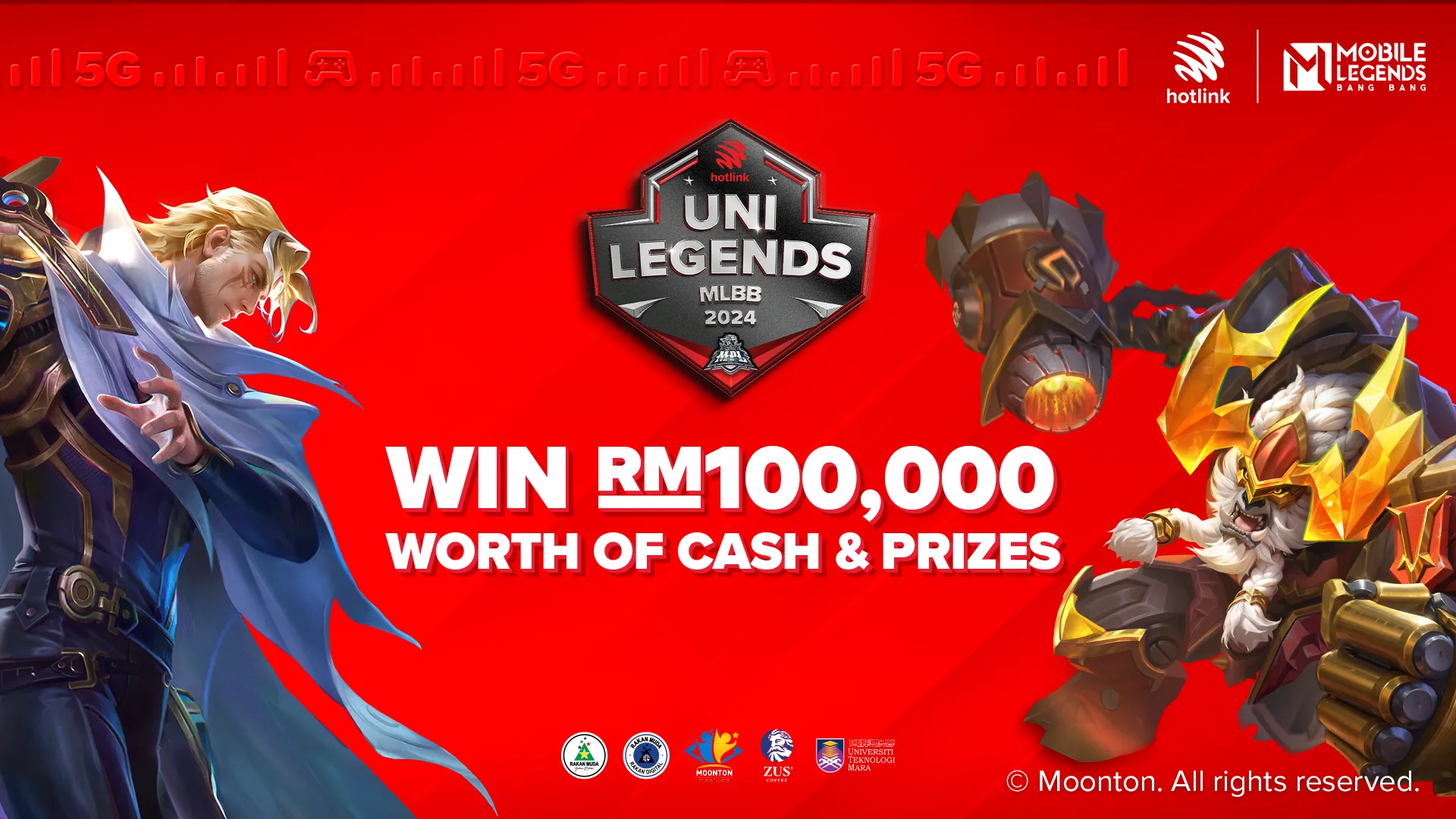 Hotlink proudly presents Uni Legends MLBB 2024, its first esports competition featuring Mobile Legends Bang Bang (MLBB), hosted especially for higher education institution students across Malaysia.