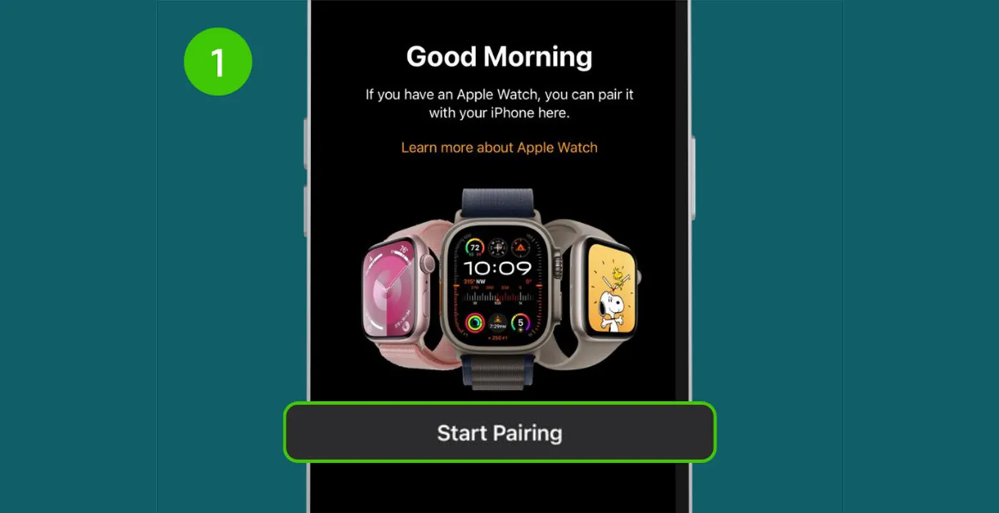 Step 1: To pair your Apple Watch, open the Watch app in your iPhone and follow the instructions