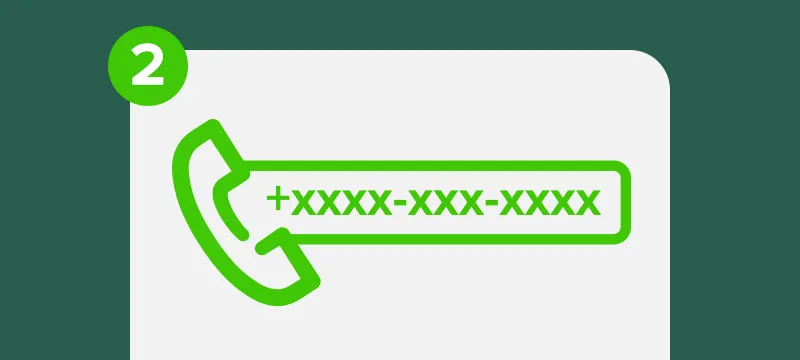 Step 2: Select the mobile number that you wish to place a service request.