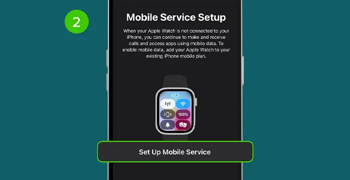 Set Up eSIM Cellular on Apple Watch Series 5 and Above Step 2