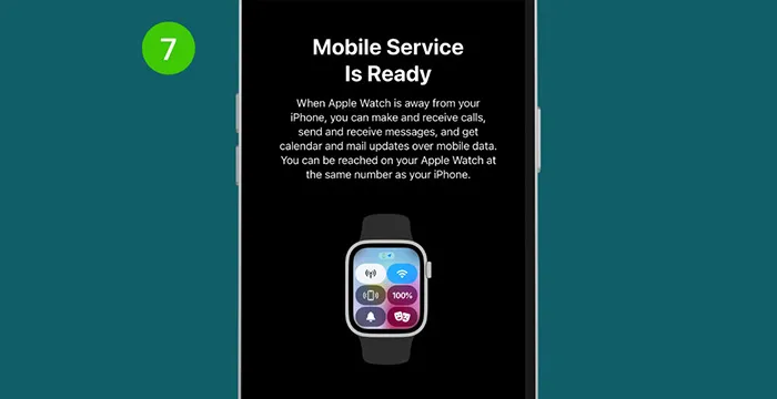 Set Up eSIM Cellular on Apple Watch Series 5 and Above Step 7