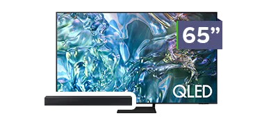 SAMSUNG 65” QLED TV with Soundbar Bundle